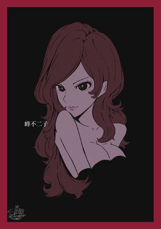 Absolutely my favorite female anime character of all time regardless of the new film releases published with finer character depictions in figure, Mine Fujiko 峰不二子.Direct illustration source abide unknown until a reliable one has been discovered. #share
