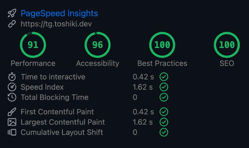 Surprisingly, after tightening nearly every corner of the stack from static generation and CDN delivery to image optimization and caching; this actually turned out to be one of the fastest sites I’ve built so far. Seeing the performance audits and SEO scores come out this strong was genuinely satisfying; it’s always rewarding when careful taking different measures; in spite of taking wiring multiple approach routes that fnally translates directly into a clean, lightning-fast user experience is even possible via the infamous and notorious NextJS React stack. #dev
