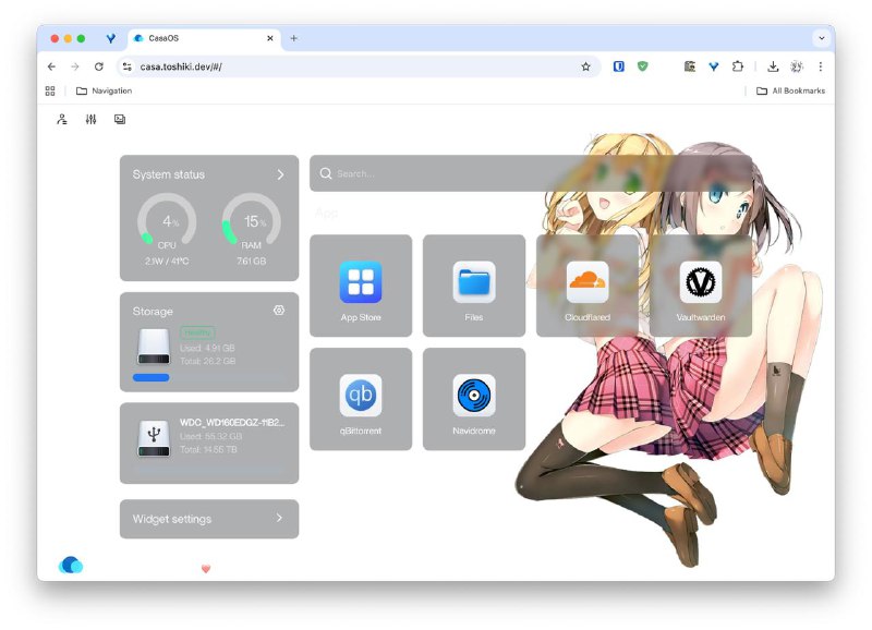 CasaOS, as a FOSS NAS alternative to Synology on deck with ZimaBlade as a mini homelab combo! Clean yet elegant web GUI with an early-staged app store via Docker, but enough to run some common application on! #dev