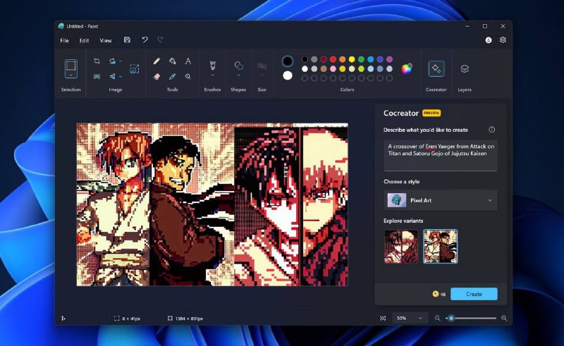 Microsoft Paint on Windows 11 Introduces AI-Generated Art with DALL-E 3 IntegrationMicrosoft has launched the DALL-E 3 integration for Microsoft Paint on Windows 11. The integration allows users to create AI-generated images using OpenAI's ChatGPT. Users can access the feature by clicking on the 